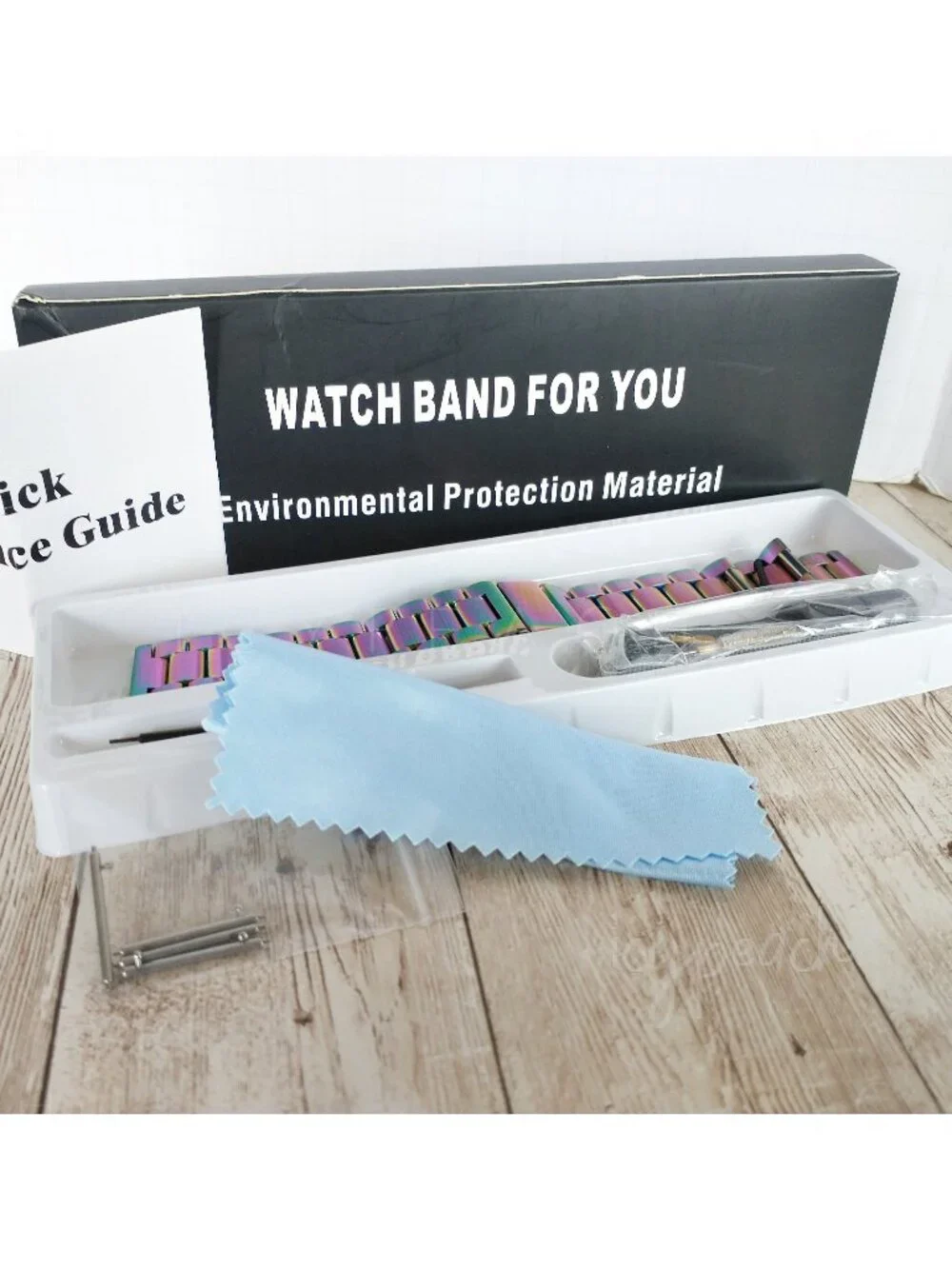 22mm Watch Band Stainless Steel Replacement Metal Strap Unisex Quick Release